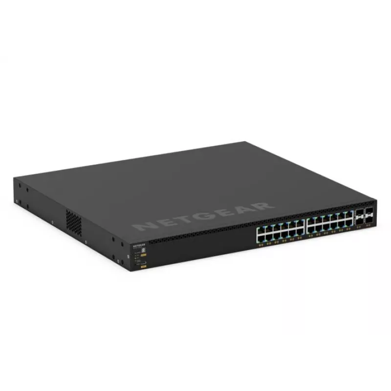 NETGEAR GSM4328-100AJS valdomas L3 Gigabit Ethernet (10/100/1000) maitinimas per eternetą (PoE) 1U juodas