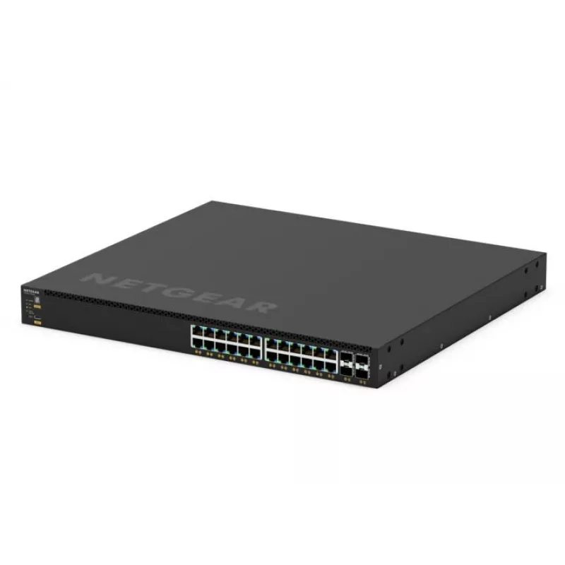 NETGEAR GSM4328-100AJS valdomas L3 Gigabit Ethernet (10/100/1000) maitinimas per eternetą (PoE) 1U juodas