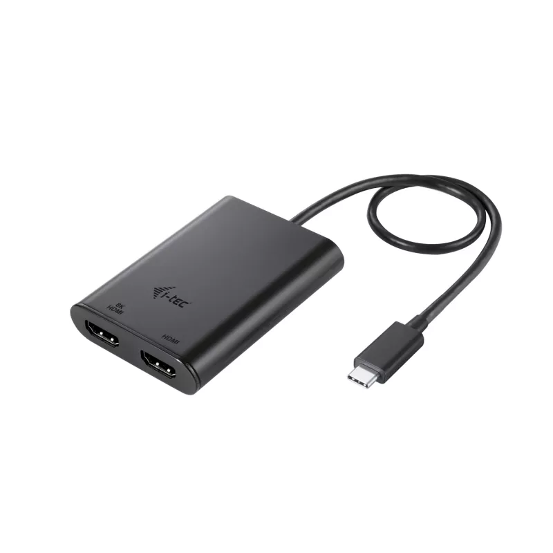 i-tec USB-C Dual 4K/60Hz (single 8K/30Hz) HDMI vaizdo adapteris