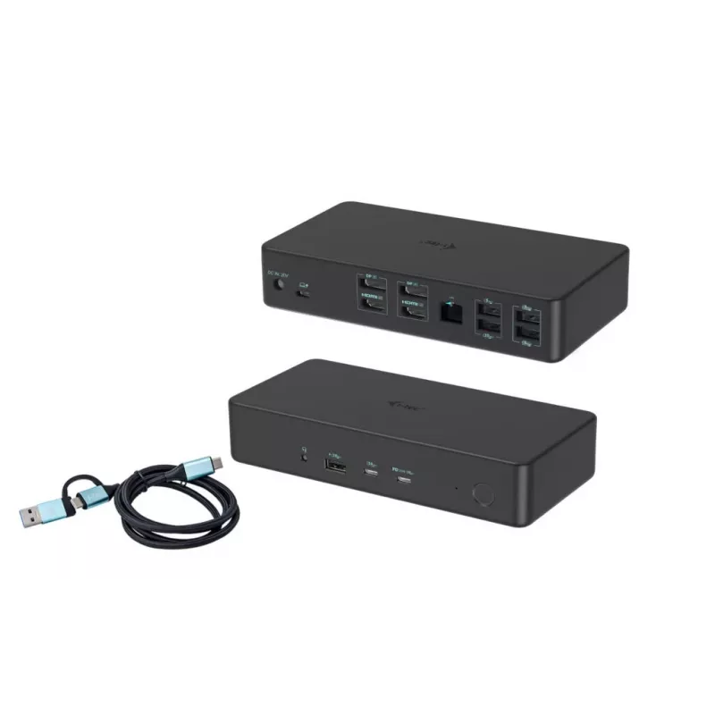 i-tec USB 3.0 / USB-C / Thunderbolt 3 Professional Dual 4K Display Docking Station Generation 2 + Power Delivery 100W