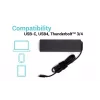 Universalus įkroviklis i-tec USB-C PD 3.0 100W Vidaus naudojimui Juodas