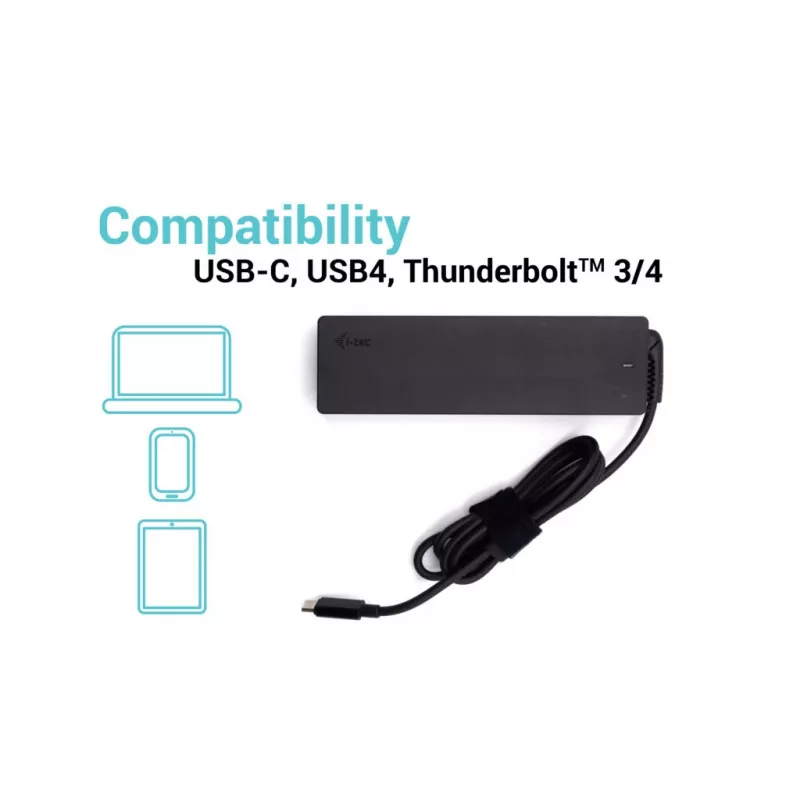 Universalus įkroviklis i-tec USB-C PD 3.0 100W Vidaus naudojimui Juodas