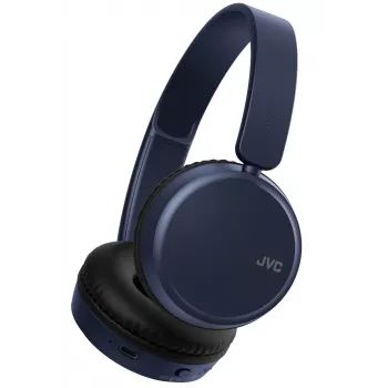 Belaidės ausinės ant galvos JVC HA-S36W-A-U — Bluetooth 5.2, 35 h veikimo laikas, įmontuotas mikrofonas, mėlyna