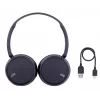 Belaidės ausinės ant galvos JVC HA-S36W-A-U — Bluetooth 5.2, 35 h veikimo laikas, įmontuotas mikrofonas, mėlyna