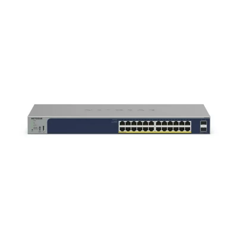 NETGEAR GS724TPv3 valdomas L2 Gigabit Ethernet (10/100/1000) maitinimas per Ethernet (PoE) pilkas