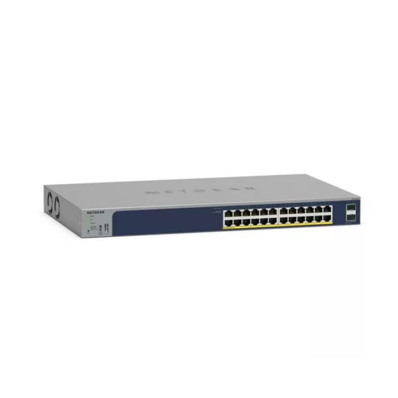 NETGEAR GS724TPv3 valdomas L2 Gigabit Ethernet (10/100/1000) maitinimas per Ethernet (PoE) pilkas