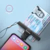 Axagon CRE-SMPC USB-C išmaniosios kortelės/ID kortelės kišeninis skaitytuvas išmaniųjų kortelių skaitytuvas Vidaus USB Type-C Juoda