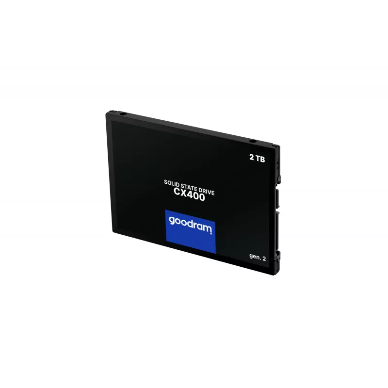 2,5 col. SATA III SSD GOODRAM CX400 2,05 TB (2048 GB) 3D NAND, skaitymas 550 MB/s, rašymas 500 MB/s, TBW 720, MTBF 2 000 000 val.