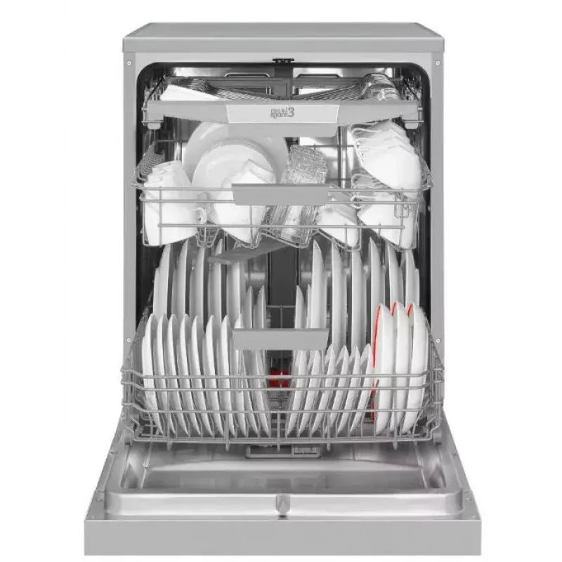 Laisvai pastatoma indaplovė AMICA DFM64C7EOQIH, 14 vietų, Inox, 47 dB, energijos klasė C