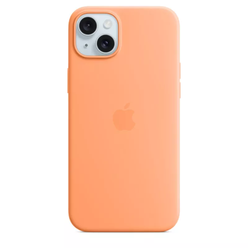 APPLE Apple Silicone Case su MagSafe iPhone 15 Plus Sorbet Oranžinė