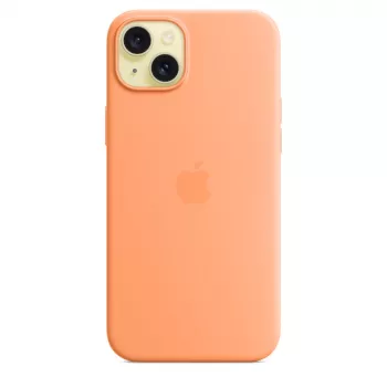 APPLE Apple Silicone Case su MagSafe iPhone 15 Plus Sorbet Oranžinė