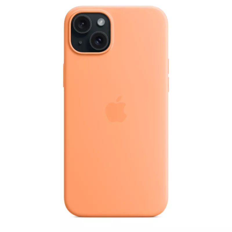 APPLE Apple Silicone Case su MagSafe iPhone 15 Plus Sorbet Oranžinė