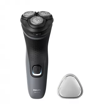 Philips Shaver 1000 Series S1142/00 Elektrinis skustuvas, Rotacinis skustuvas, Juoda, Pilka, PowerCut peiliukų sistema, SH30, 2 metai, Baterija