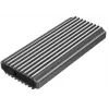 SSD korpusas GEMBIRD EE2280-U3C-03 Juodas vienam M.2 diskui, USB 3.2 Gen 2 (10 Gbit/s), USB Type-C, aliuminis
