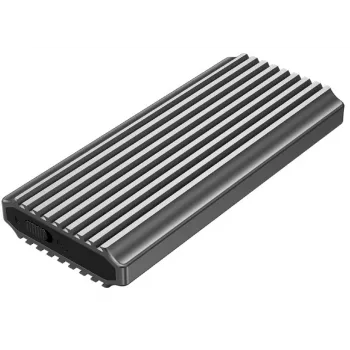 SSD korpusas GEMBIRD EE2280-U3C-03 Juodas vienam M.2 diskui, USB 3.2 Gen 2 (10 Gbit/s), USB Type-C, aliuminis