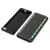 SSD korpusas GEMBIRD EE2280-U3C-03 Juodas vienam M.2 diskui, USB 3.2 Gen 2 (10 Gbit/s), USB Type-C, aliuminis