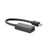 „Mini DisplayPort“ į HDMI laidas Gembird A-MDPM-HDMIF4K-01 0,15 m, 4K, juodas