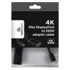 „Mini DisplayPort“ į HDMI laidas Gembird A-MDPM-HDMIF4K-01 0,15 m, 4K, juodas