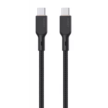 USB kabelis AUKEY CB-KCC102 1,8 m USB C juodas 0,48 Gbit/s