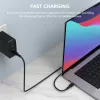 USB kabelis AUKEY CB-KCC102 1,8 m USB C juodas 0,48 Gbit/s