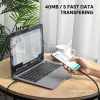 USB kabelis AUKEY CB-KCC102 1,8 m USB C juodas 0,48 Gbit/s