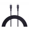 AUKEY USB įkrovimo kabelis - 1x USB Type-C į 1x USB Type-C - PD 100W 5A - 1,8 m Juodas (Silikonas)