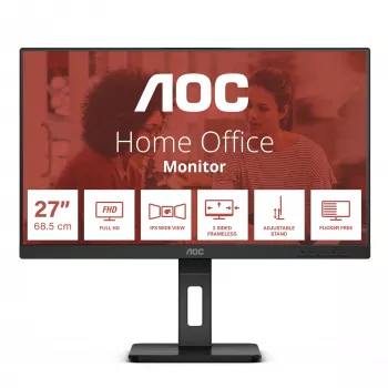 AOC E3 27E3QAF kompiuterio monitorius 68,6 cm (27 colių) 1920 x 1080 pikselių Full HD LED juodas