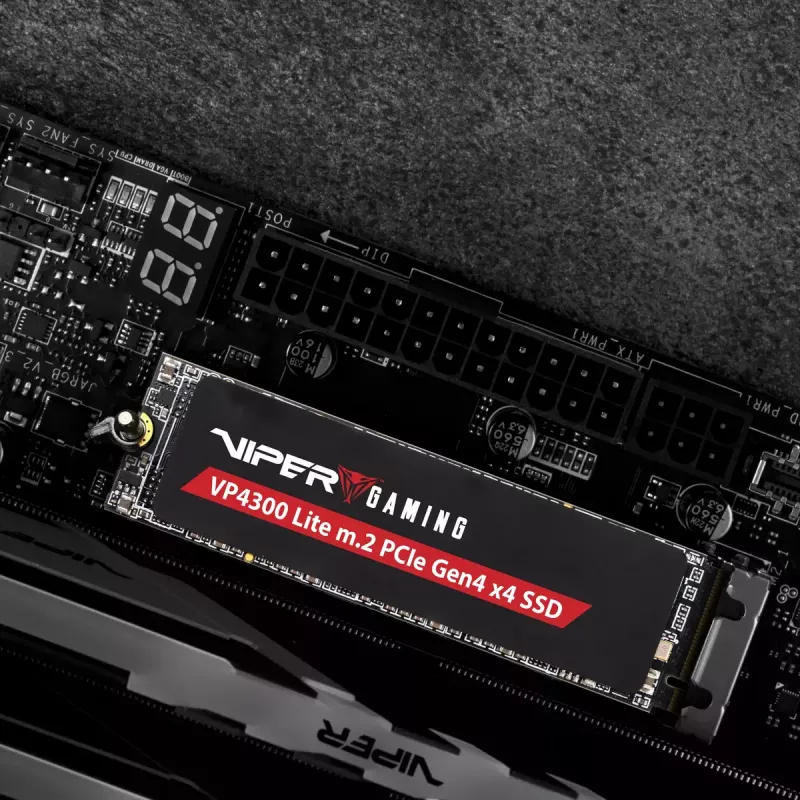 M.2 2280 NVMe SSD PATRIOT VP4300 Lite 4 TB, PCIe 4.0 x4, skaitymo 7400 MB/s, rašymo 6000 MB/s, NVMe 2.0