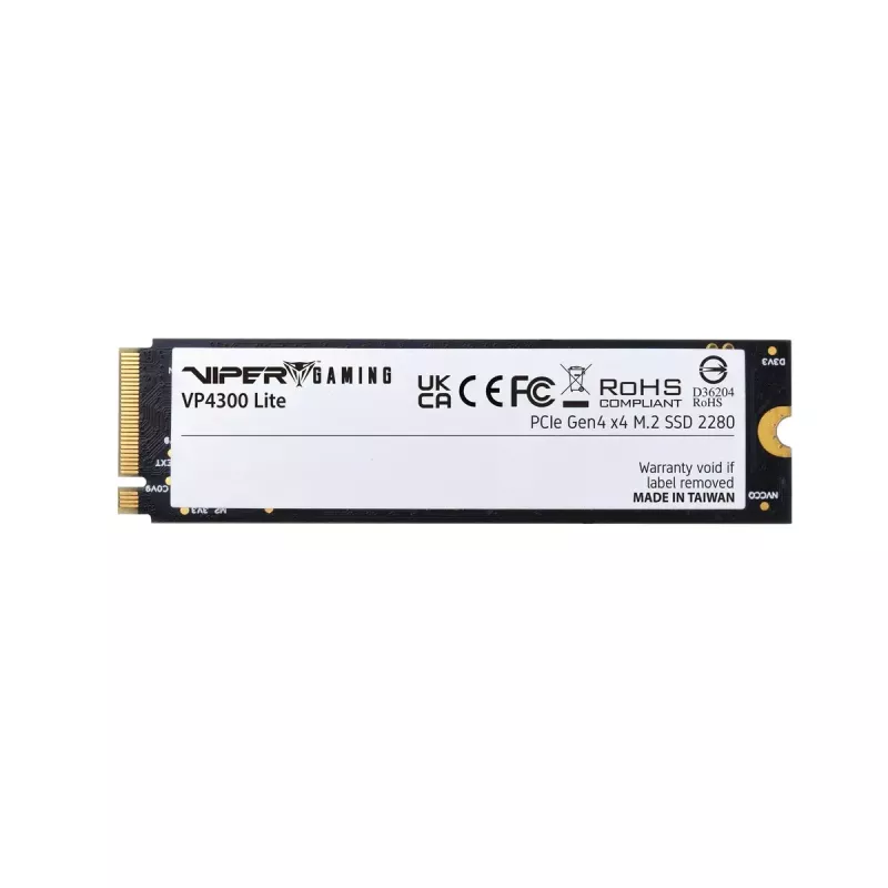 M.2 2280 NVMe SSD PATRIOT VP4300 Lite 4 TB, PCIe 4.0 x4, skaitymo 7400 MB/s, rašymo 6000 MB/s, NVMe 2.0