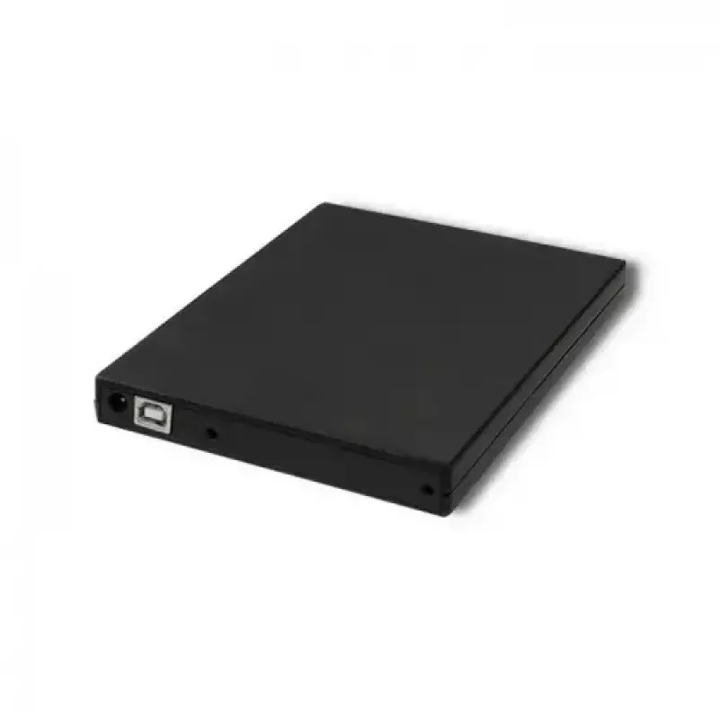 Išorinis DVD-RW optinis įrenginys Qoltec 51858, USB 2.0 ir eSATA, dėklo įkrovimas, juodas, 24x CD / 8x DVD