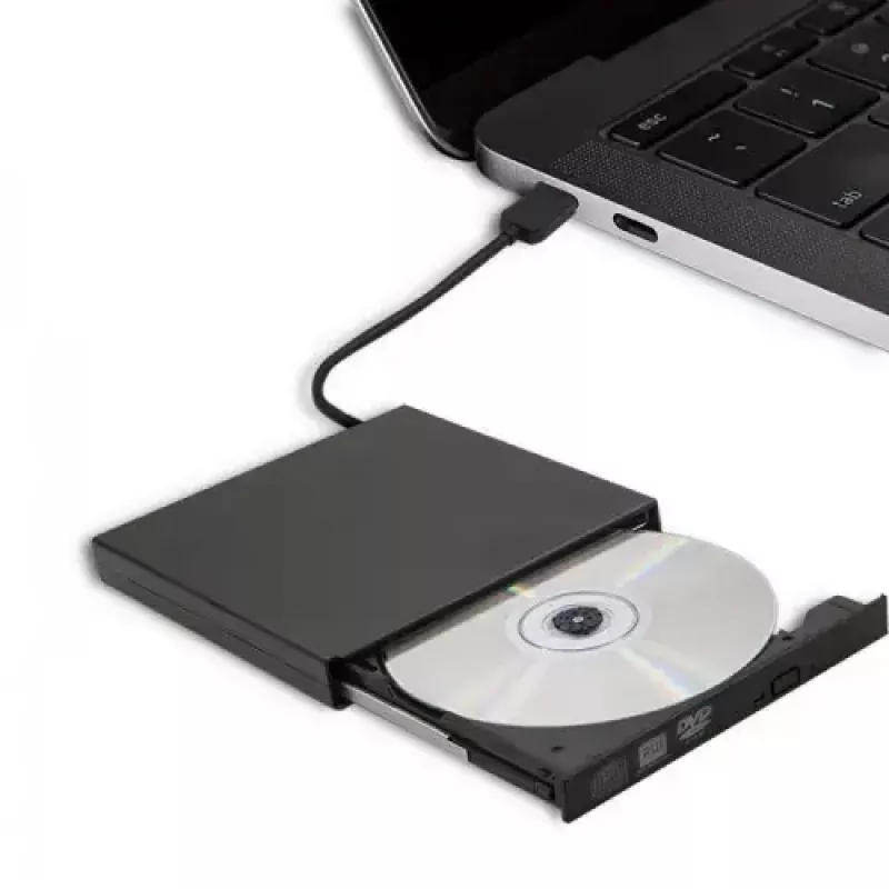 Išorinis DVD-RW optinis įrenginys Qoltec 51858, USB 2.0 ir eSATA, dėklo įkrovimas, juodas, 24x CD / 8x DVD