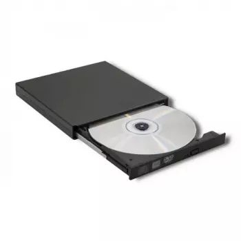 Išorinis DVD-RW optinis įrenginys Qoltec 51858, USB 2.0 ir eSATA, dėklo įkrovimas, juodas, 24x CD / 8x DVD