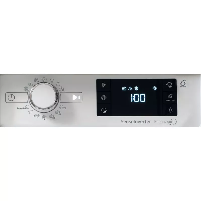 Whirlpool FreshCare BI WDWG 861485 EU skalbyklė-džiovyklė Įmontuojama Priekinio įkrovimo Balta