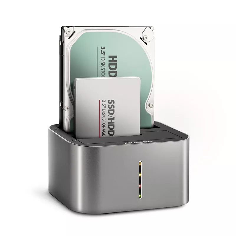 Axagon ADSA-DC SuperSpeed USB DUAL 2,5 colio/3,5 colio HDD/SSD DUAL dokas