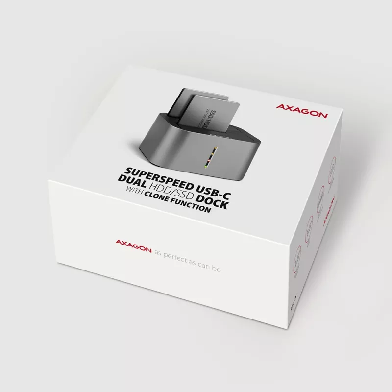 Axagon ADSA-DC SuperSpeed USB DUAL 2,5 colio/3,5 colio HDD/SSD DUAL dokas
