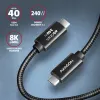 USB laidas Axagon BUCM4X-CM10AB USB4 Gen 3x2 1m Juodas