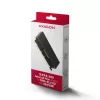Axagon PCEM2-XS PCIe x16 - M.2 NVMe M-key lizdo adapteris su pasyviu aliuminio radiatoriumi