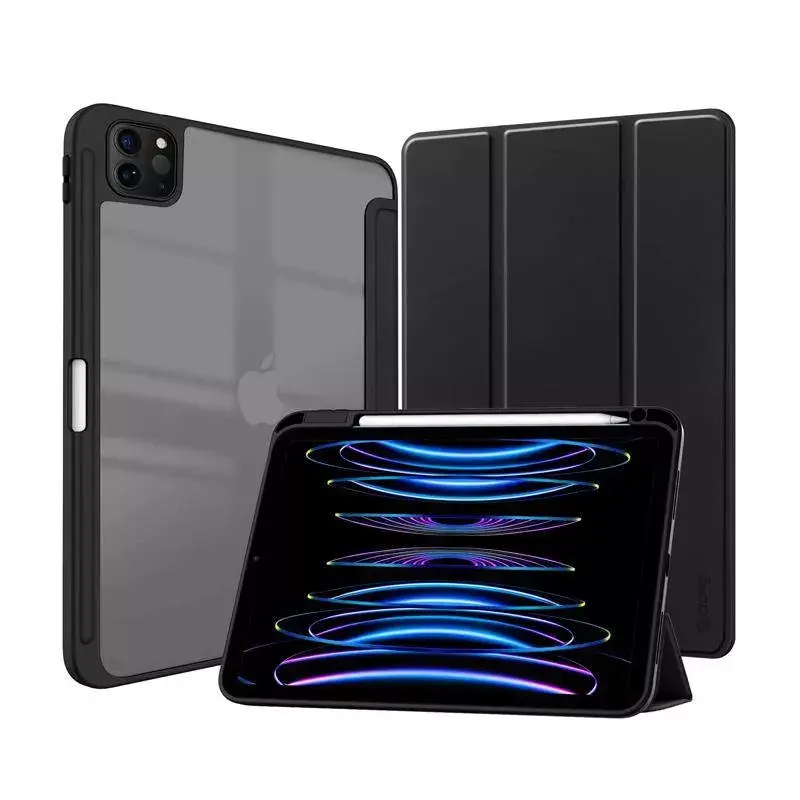 Folio Case Crong CRG-PRF-IPD11-BLK, skirtas iPad Pro 11 2022 2021