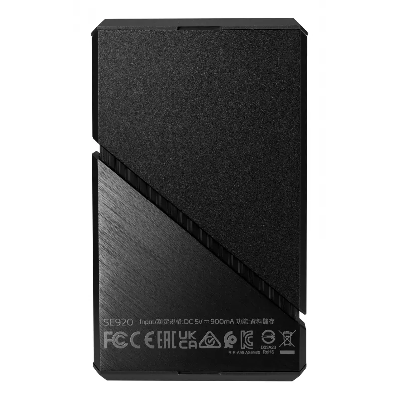 ADATA SE920 Thunderbolt technologija 2 TB USB Type-C 3.2 Gen 2 (3.1 Gen 2) juoda