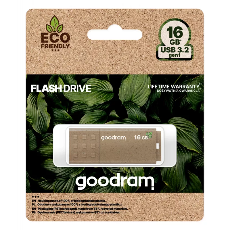 USB atmintukas GOODRAM UME3 16 GB USB Type-A 3.2 Gen 1 (USB 3.0), rudas, 60 MB/s skaitymo, 20 MB/s rašymo