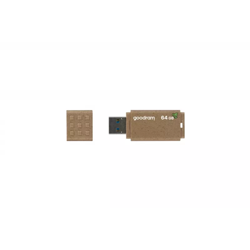 USB atmintukas GOODRAM UME3 64 GB, USB Type-A 3.2 Gen 1, skaitymo greitis 60 MB/s, rašymo greitis 20 MB/s, rudas