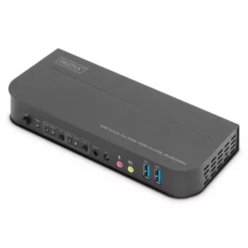 DIGITUS KVM jungiklis - 2x1 HDMI, HDMI išvestis, USB, 4Kx2K@60Hz