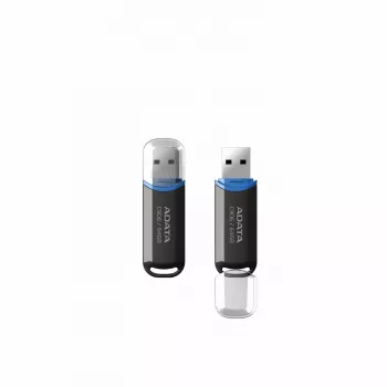 USB atmintukas ADATA C906 64 GB USB Type-A 2.0, juodas, dangteliu apsaugota jungtis
