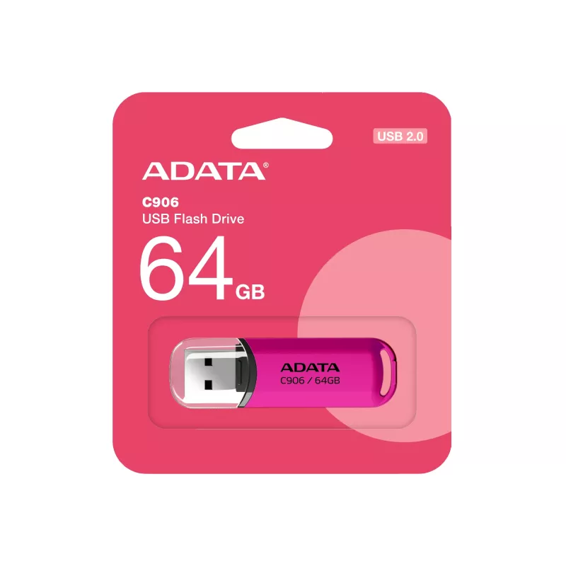 ADATA AC906-64G-RPP USB atmintinė 64 GB USB Type-A 2.0 Rožinė