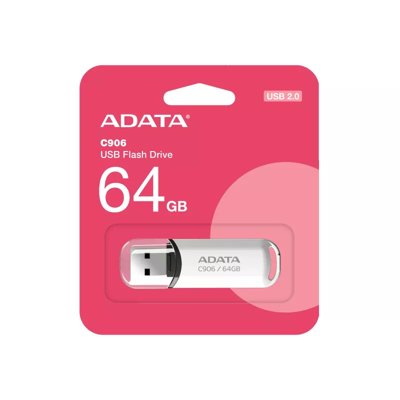 ADATA C906 USB atmintukas 64 GB USB Type-A 2.0 baltas