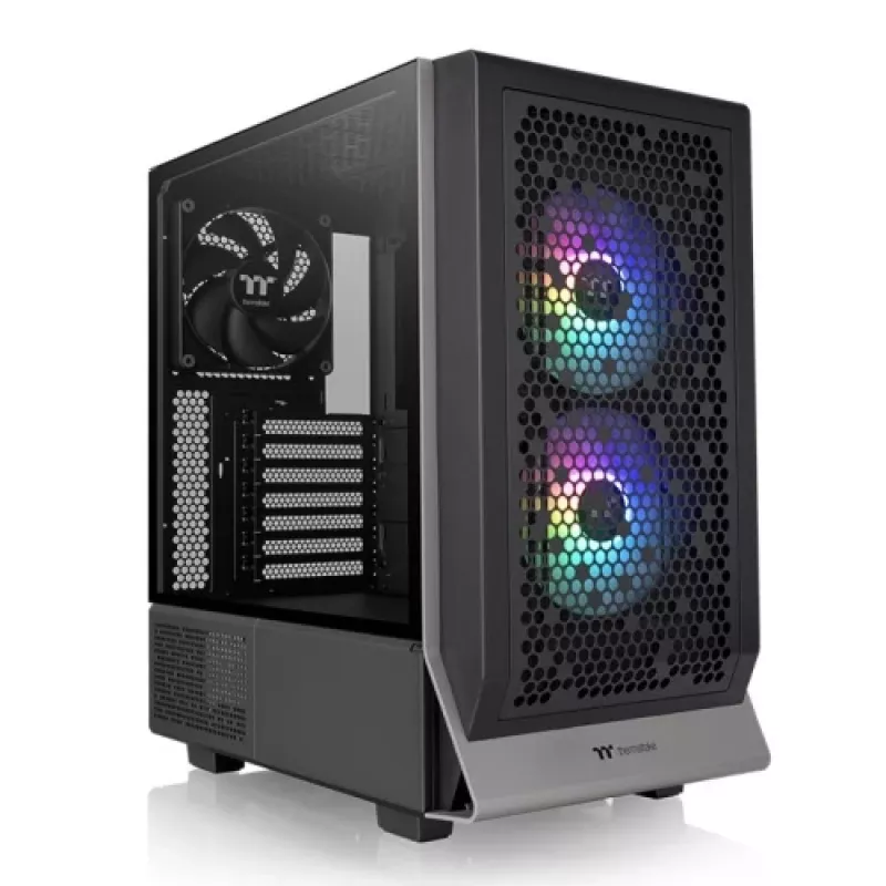 THERMALTAKE Ceres 300 TG ARGB vidutinio bokšto korpusas – juodas
