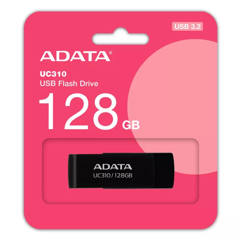ADATA UC310 USB atmintukas 128 GB USB Type-A 3.2 Gen 1 (3.1 Gen 1) Juoda