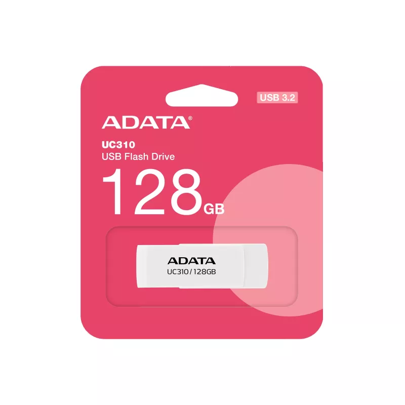 ADATA UC310 USB atmintinė 128 GB USB Type-A 3.2 Gen 1 (3.1 Gen 1) Balta