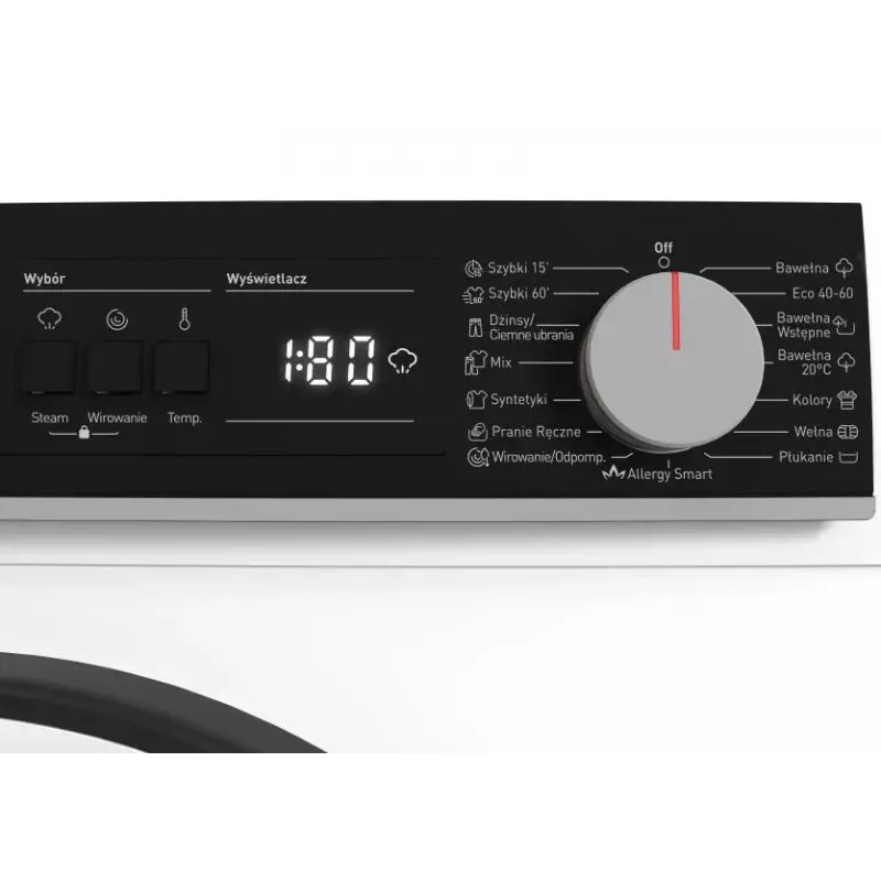 Skalbimo mašina Sharp ES-NFA910BW1NA-PL, priekinio pakrovimo, 9 kg, energijos klasė A