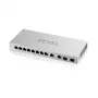 Zyxel XGS1010-12-ZZ0102F tinklo komutatorius Nevaldomas Gigabit Ethernet (10/100/1000) Pilkas